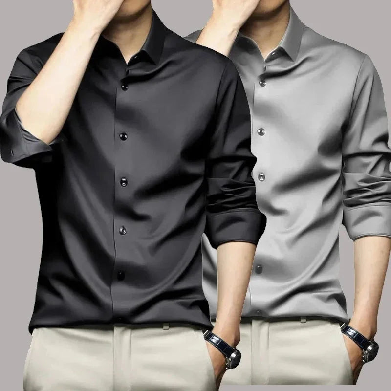 Stretch Anti-Wrinkle Dress Shirt