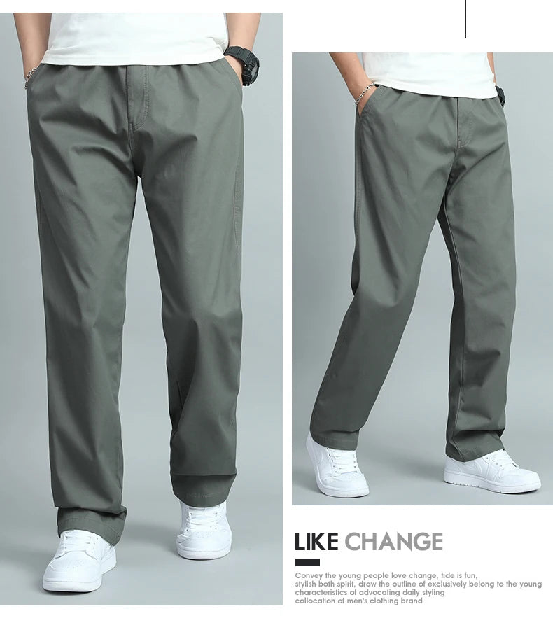 Men's Casual Cotton Trousers