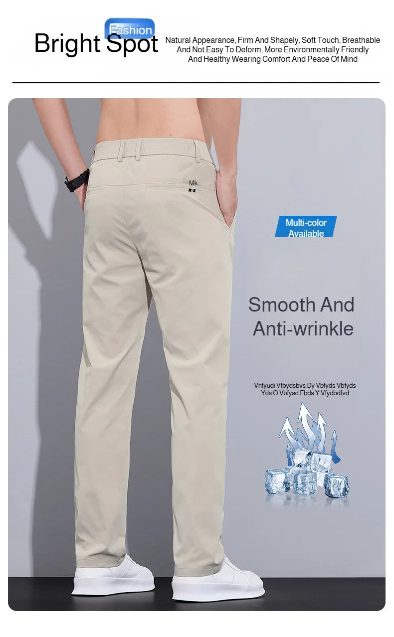Men's Casual Pants Ice Silk