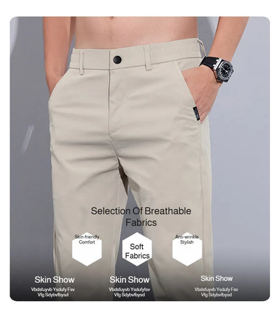 Men's Casual Pants Ice Silk