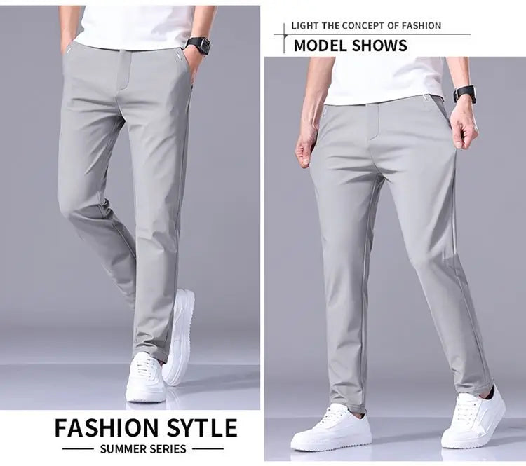 Ultra-thin Elastic Men's Casual Trousers