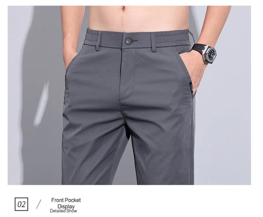 Men's Casual Pants Ice Silk