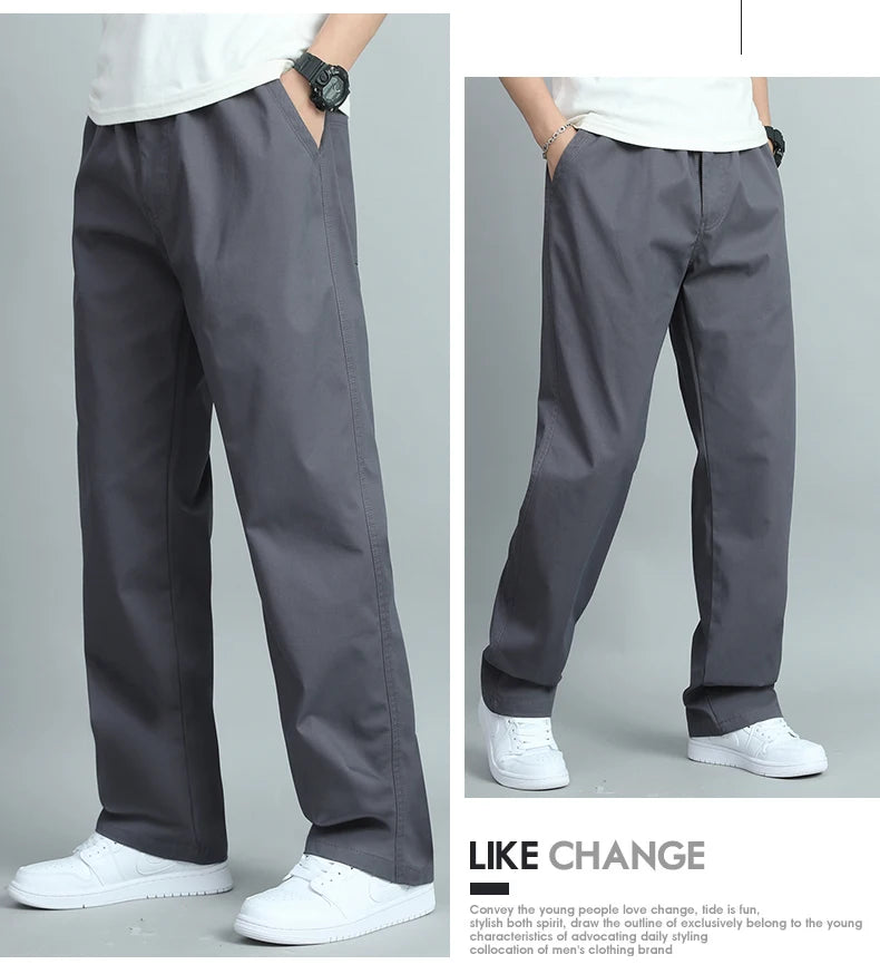 Men's Casual Cotton Trousers