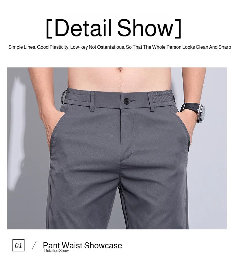 Men's Casual Pants Ice Silk