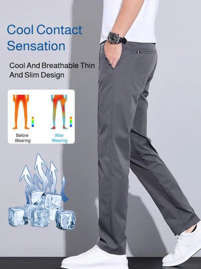 Men's Casual Pants Ice Silk