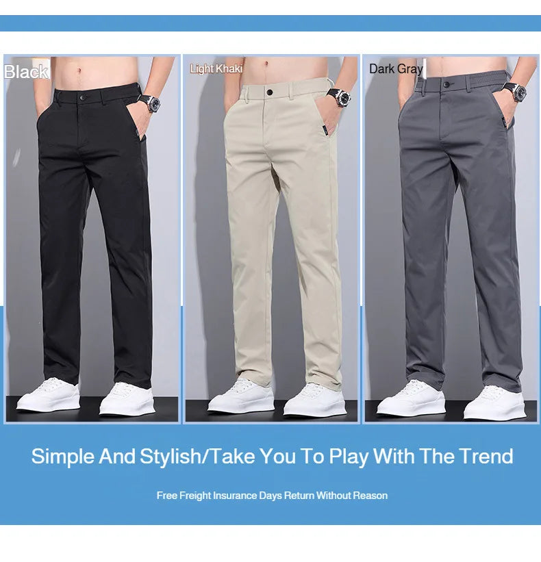 Men's Casual Pants Ice Silk
